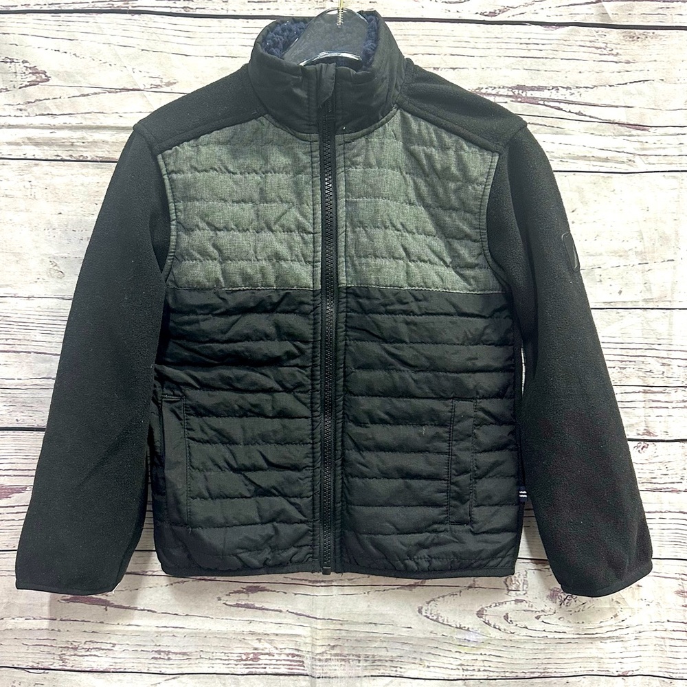 Nautica Black Fleece Jacket Size 4